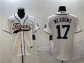Men's Detroit Tigers #17 Parker Meadows White With Patch Cool Base Stitched Jersey,baseball caps,new era cap wholesale,wholesale hats